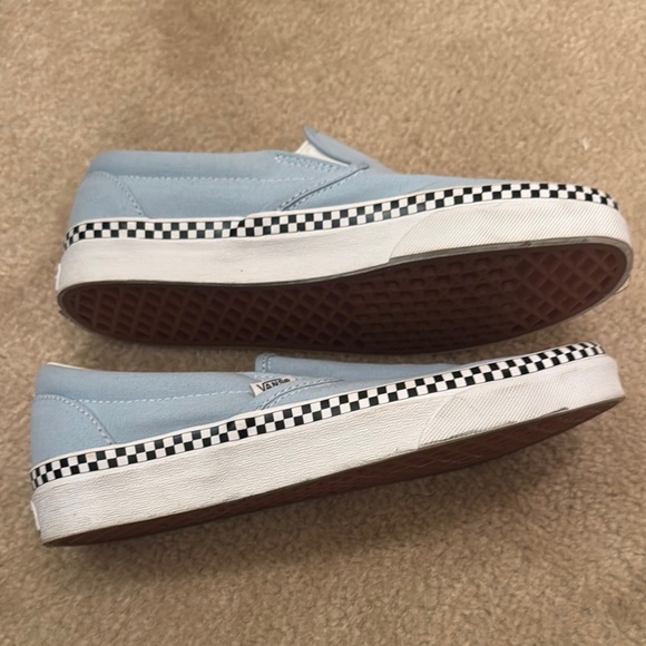 Vans Sky Blue Slip-On Shoes - Picture 4 of 6